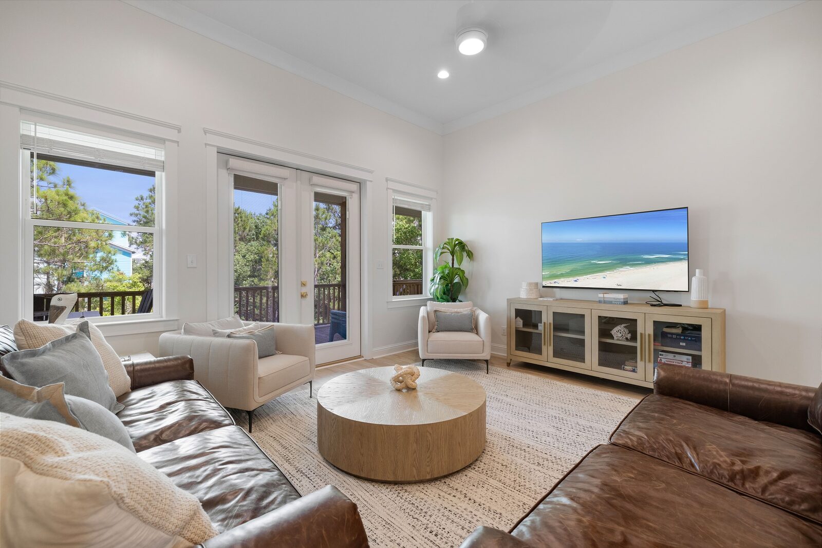 Bright open living room at A Beta Life