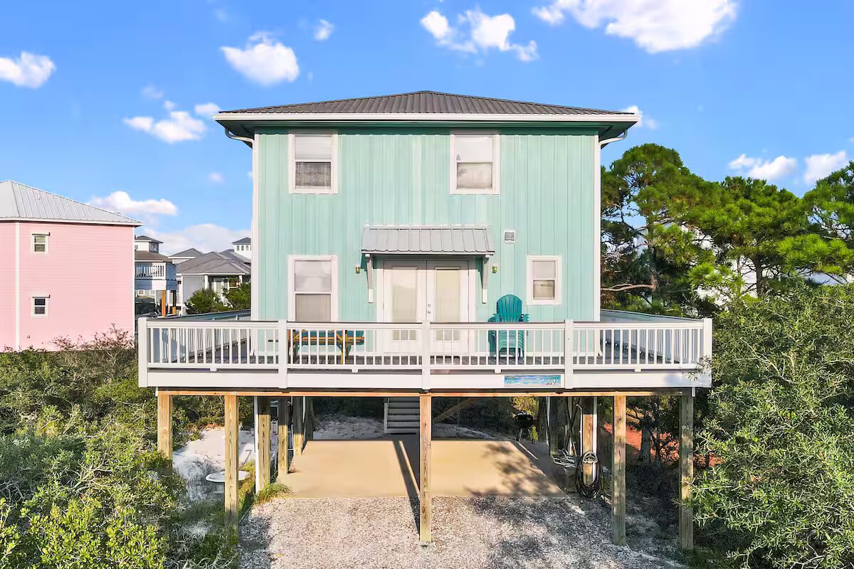 Blue Bijou cottage exterior